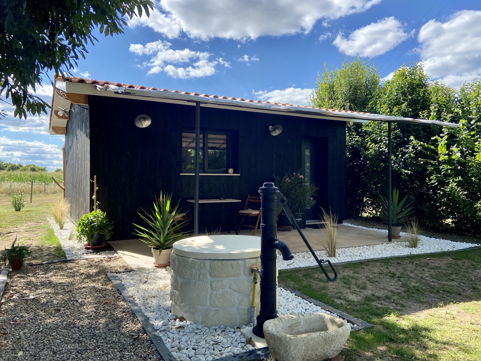 Extérieur arrière de la tiny house